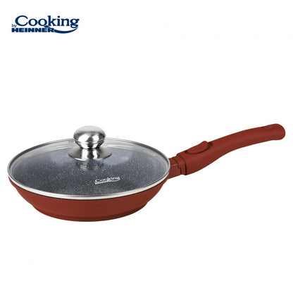 Tigaie grill cu capac Cooking by Heinner Calabria, aluminiu, 24x4cm