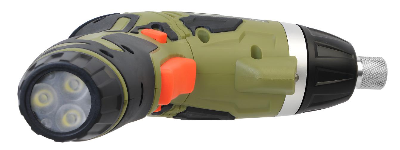 Surubelnita pe acumulator Heinner ATE001, 3.6 V, 4 Nm, 6+1 trepte torsiune, 28 biti 25 mm, 4 biti 50 mm, 2 burghie, 8 capete tubulare, suport magnetic bit, prelungitor flexibil, adaptor, incarcator