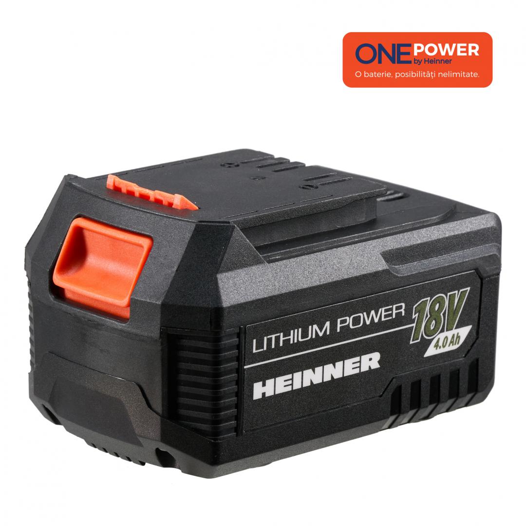 Acumulator Heinner HR-LAC002, 18 V, 4 Ah, tehnologie OnePower