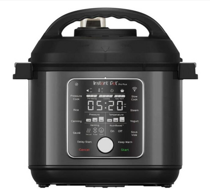 Multicooker Instant Pot PRO MAX 5.7L, vas intern din Inox, 10 functii, control la distanta prin Wi-Fi, 1000-1200W, Negru