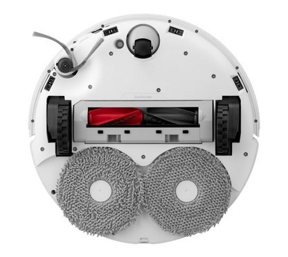 Robot de aspirare Roborock Qrevo Curv 5A1 QRCS02-00, 18500 PA, tehnologie HyperForce, mop FlexiArm 200rpm, AdaptiLift, sistem Dual Anti-Tangle, dock multifunctional 3.0, autocuratare cu apa fierbinte, uscare cu aer cald, alb