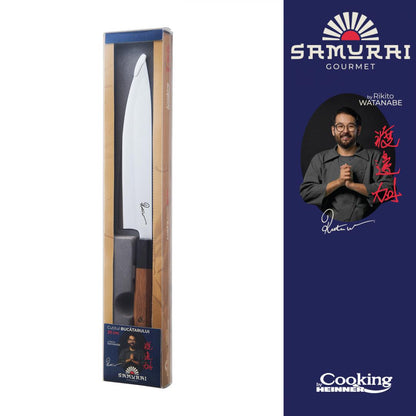 Cutitul bucatarului Cooking by Heinner - Samurai Gourmet by Rikito Watanabe, inox, 20 cm