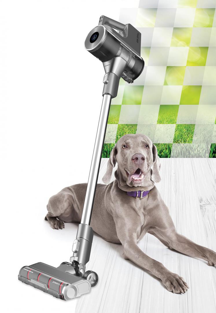 Aspirator vertical HEINNER VERTICLEAN PRO HSVC-MBD25.9S, filtrare ciclonica, acumulator li: 25.9v, putere: 450w si 3 viteze, autonomie max 20 min, display led, capacitate 0.7l, filtru hepa, silver