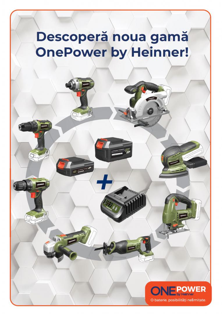 One Power By Heinner Fierastrau Circular 18V 4200Rpm (Fara Baterie Si Incarcator)