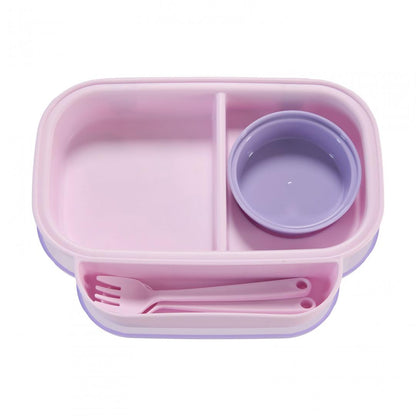 Farfurie Compartimentata Cu Capac Si Lingurita Si Furculita, U-Grow