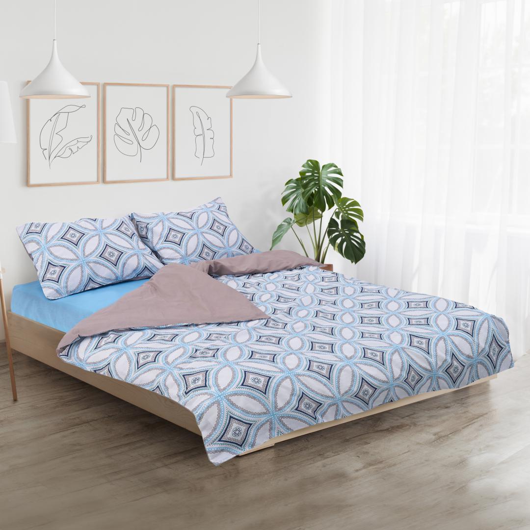 Lenjerie Dubla Bbc 4 Piese, 132Tc -Porto