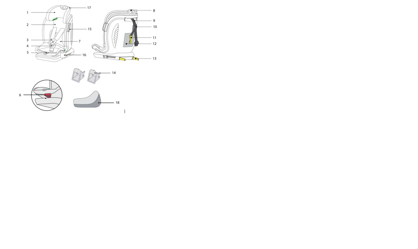 Scaun Auto I-Size U-Grow Goldfix Plus, Isofix, 76-150 Cm (9-36 Kg), Boxa Bluetooth,