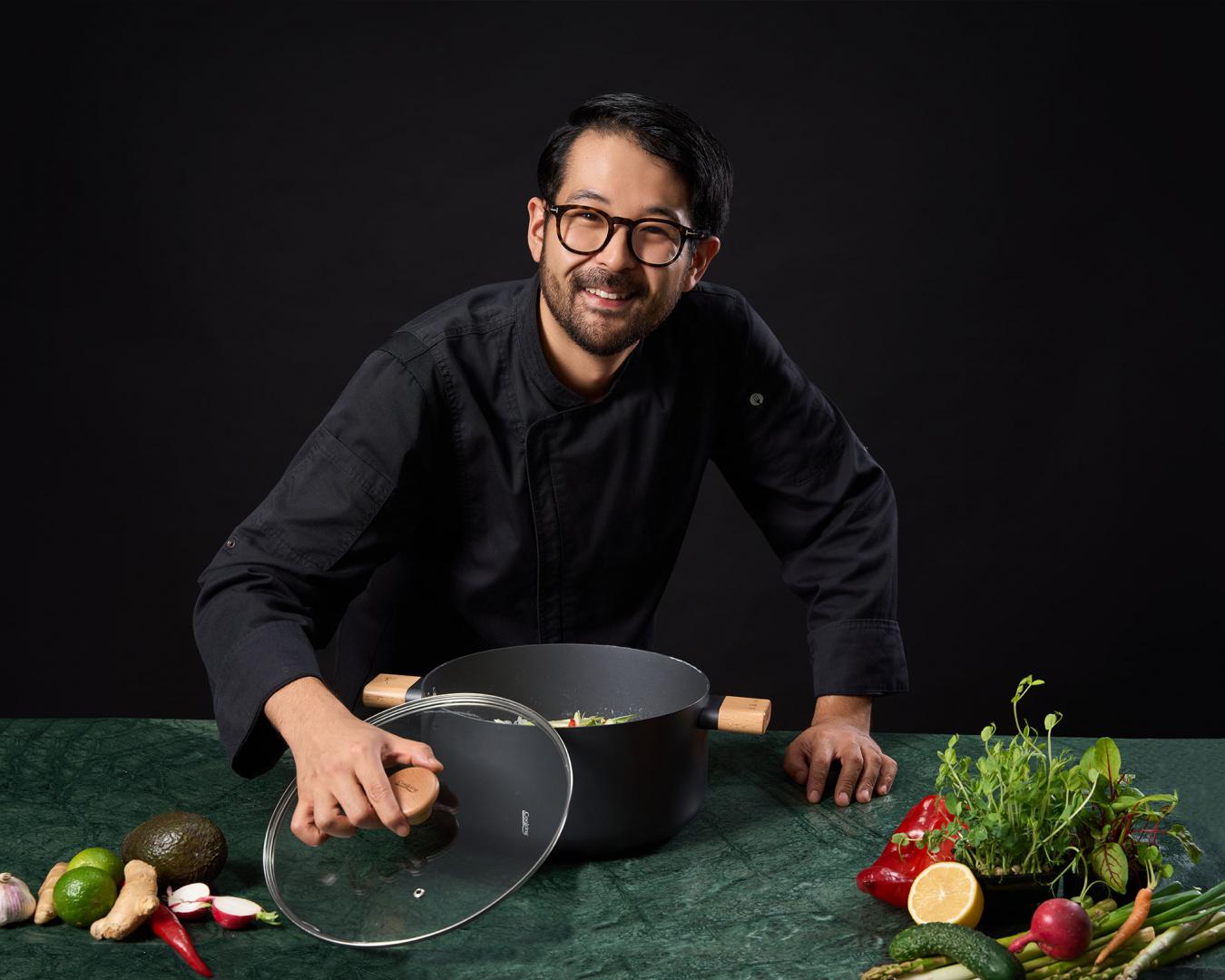 Oala 7.8L cu capac Cooking by Heinner - Samurai Gourmet by Rikito Watanabe, invelis ceramic, inductie