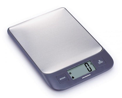 Cantar de bucatarie Heinner HKS-5IXBK, 5 Kg, 1g, tara, functie cantarire lichide, display LCD, Inox