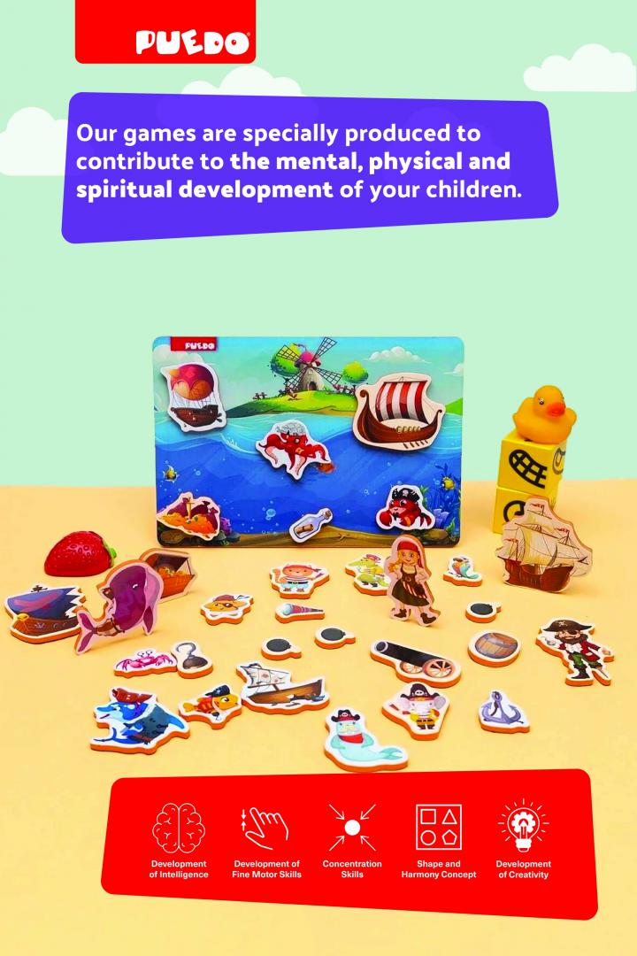 Joc Magnetic Din Spuma Eva, Pirati, Puedo