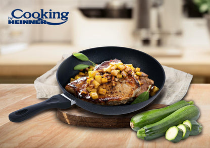 Tigaie Aluminiu Wok , Black Sand, Cooking By Heinner