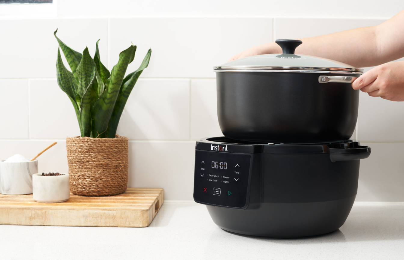 Slow cooker Instant Pot Slow Cooker Superior 7L, 800 W, 4 functii in 1 (Negru)