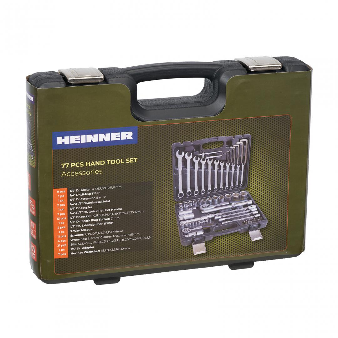 Trusa multifunctionala 77 piese Heinner CTSM016, material chrome-vanadium