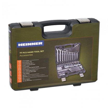 Trusa multifunctionala 77 piese Heinner CTSM016, material chrome-vanadium