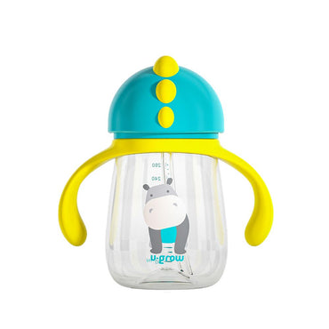 Pachet 3 In 1 Cana 260 Ml Tritan Cu 3 Accesorii Diferite Pentru Baut : Tetina Biberon, Cioc , Pai, Blue, U-Grow