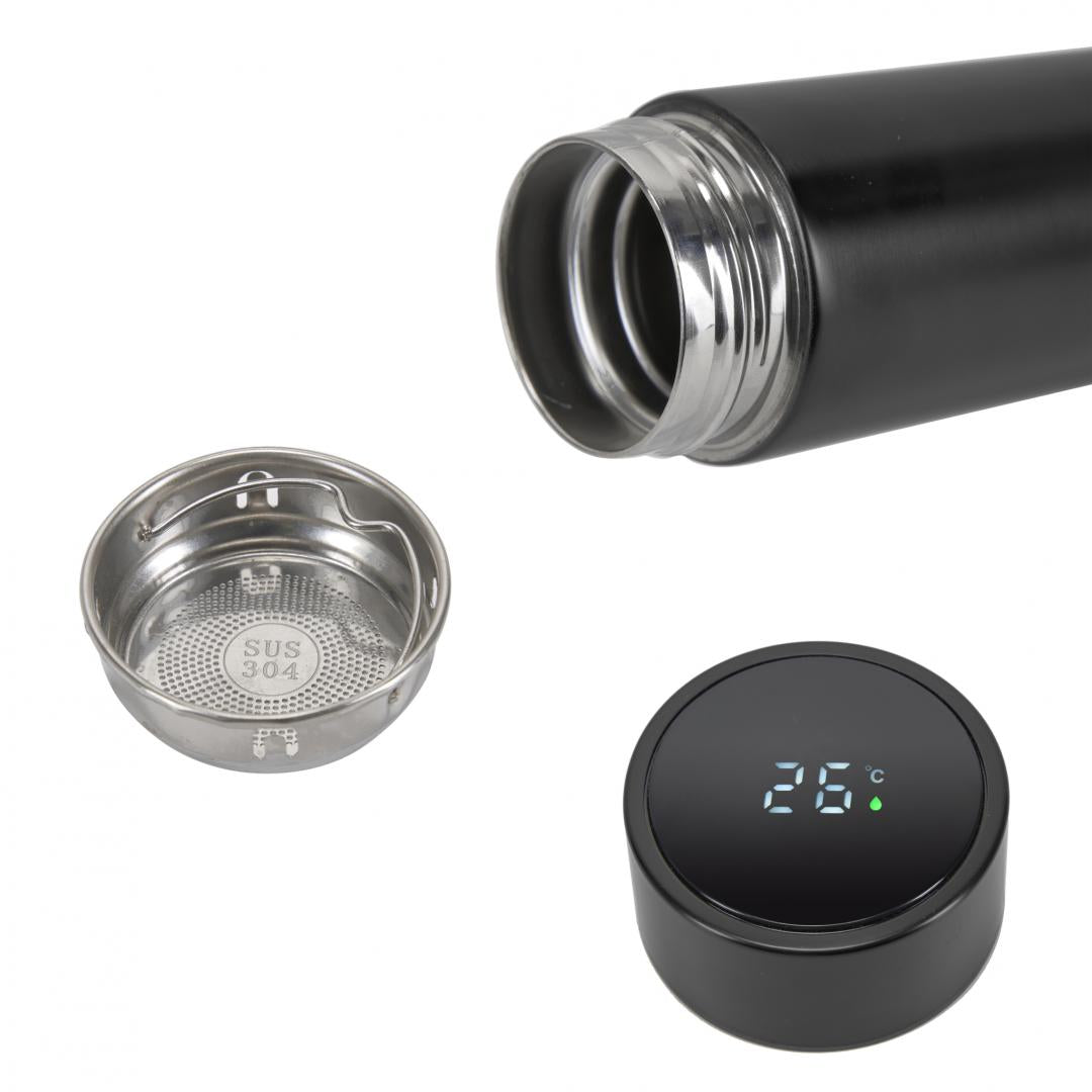 Termos Inox 450 Ml,Indicator Led Temperatura, Art Of Dining By Heinner(Mix 3 Colori In Bax)