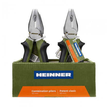 Patent clasic 180mm, Otel-Carbon, maner plastic, Verde