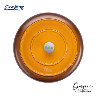 Tigaie cu capac Cooking by Heinner - Origini Chef Nicolai Tand, aluminiu turnat, invelis ceramic, 26 x 5 cm