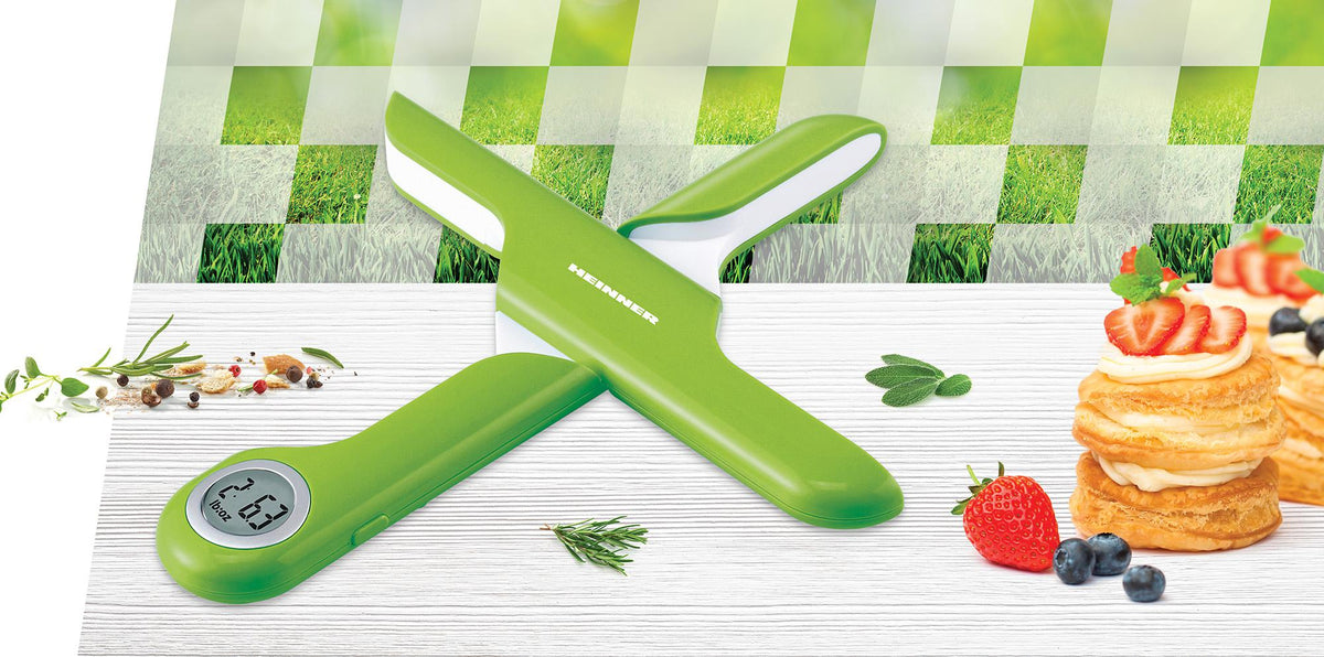 Cantar de bucatarie pliabil Heinner HKS-FD5GR, 5kg, display lcd, gradare: 1g, baterii: 1 x cr2032 (inclusa), verde