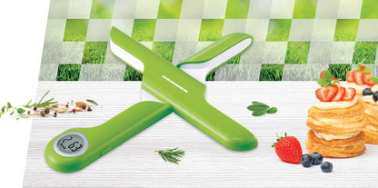 Cantar de bucatarie pliabil Heinner HKS-FD5GR, 5kg, display lcd, gradare: 1g, baterii: 1 x cr2032 (inclusa), verde
