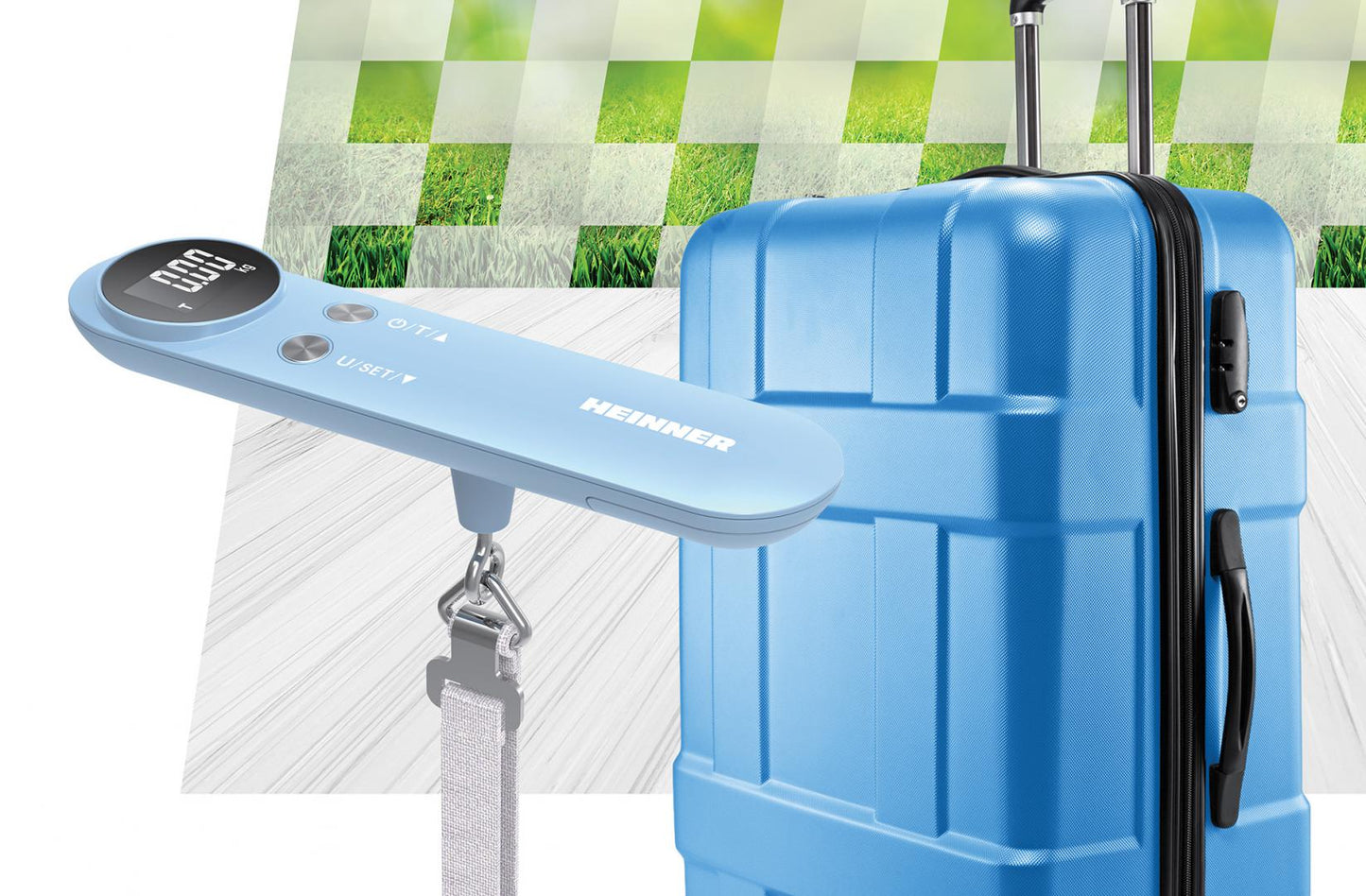 Cantar de bagaje Heinner HLGS-50BL, Bleu