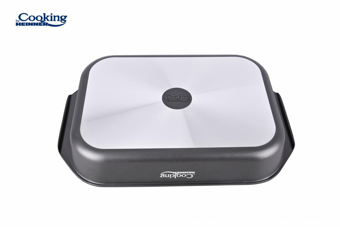 Tava Cooking by Heinner Dark Line, aluminiu turnat, acoperire ceramica, 39.5 x 26 x 6.3 cm