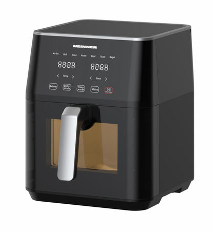 Friteuza cu aer cald Heinner cyclonefry cook HAF-M7BK1800 , 1500-1800w, capacitate 7l, display digital cu control touch, termostat reglabil 40-200 grade, Negru