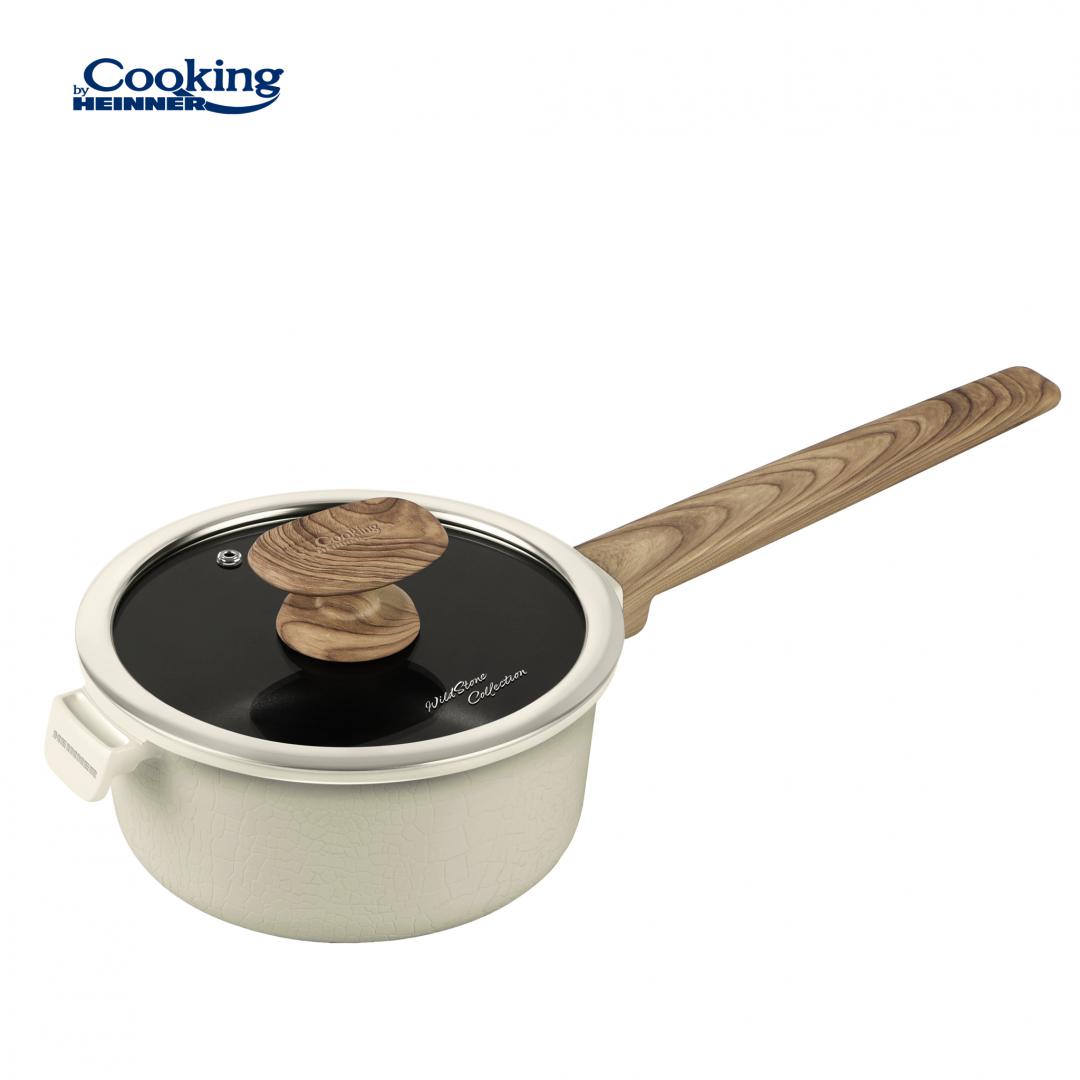 Cratita 1.9L cu capac Cooking by Heinner Wild Stone, aluminiu, 18x9cm
