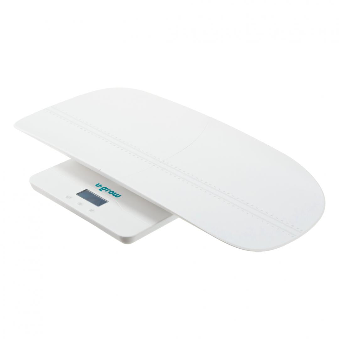 Cantar digital corporal 2in1 pentru bebe si mama, U-Grow, Display LED, blueetoth, Auto off, Functie Tara, 100kg, Alb