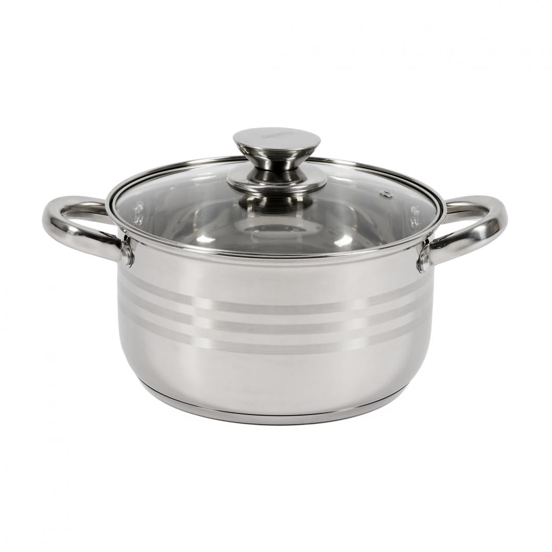 Oala 3.5L cu capac Cooking by Heinner Myra, inox, inductie, 20 x 11.5 cm