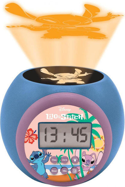 Ceas Desteptator Cu Proiector, Stitch