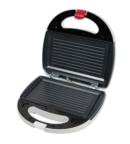 Sandwich maker Heinner SM-K750W, 750 W, placi antiadezive fixe tip grill, Alb