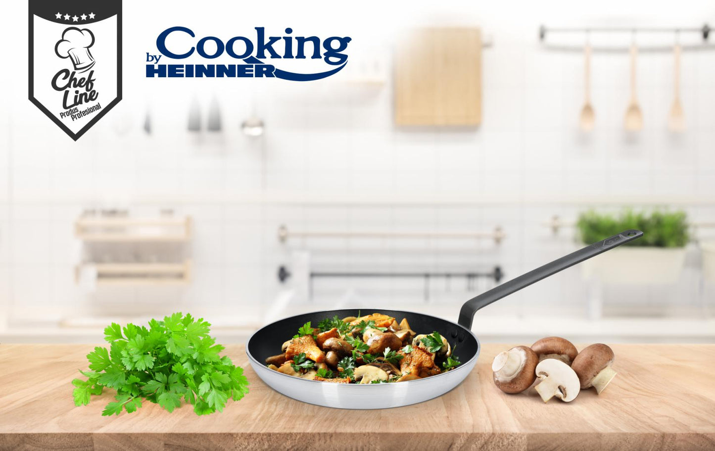 Tigaie profesionala Cooking by Heinner Chef Line, 32X6cm