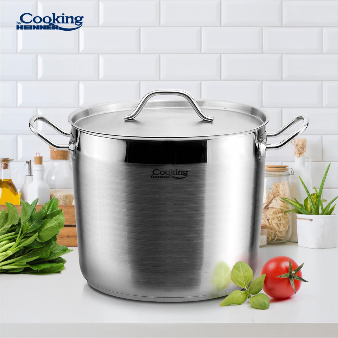 Oala 5L cu capac Cooking by Heinner Maestro, inox, 20x16cm