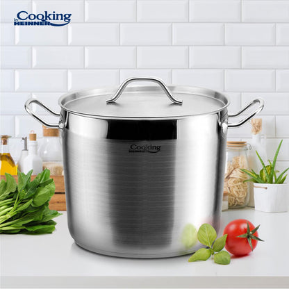 Oala 5L cu capac Cooking by Heinner Maestro, inox, 20x16cm