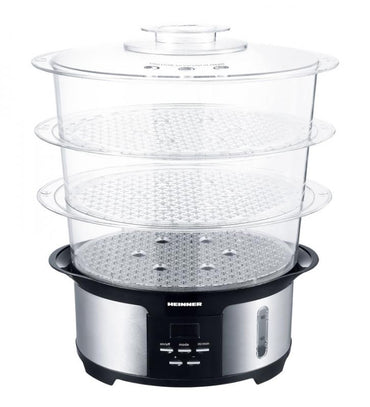 Aparat de gatit cu aburi Heinner Master Collection HSA-1000XMC, 1000 W, 12 l, Argintiu/Negru