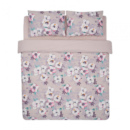 Lenjerie pentru 2 persoane Leaves Heinner Home, 100% bumbac,132TC, king size, 4 piese