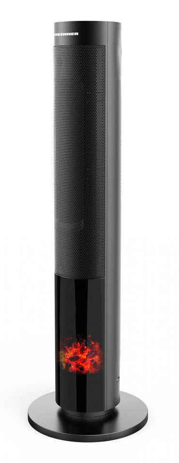 Radiator ceramic Heinner HCH-LD2000BK, 2000 W, Display LED, Control Touch, Telecomanda, Functie ECO, Oprire automata, Functie oscilare, Negru
