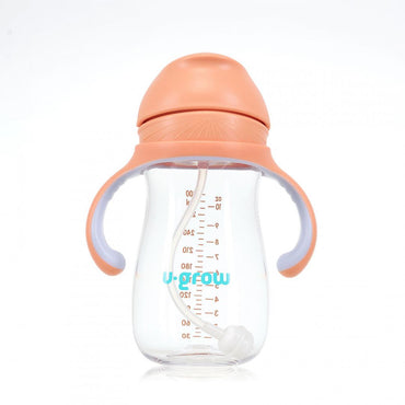 Cana Cu Pai Tritan, Orange, 300Ml, U-Grow
