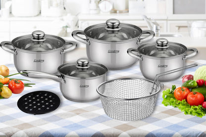Set de oale Madeline Cooking by Heinner, 10 piese, inox, inductie