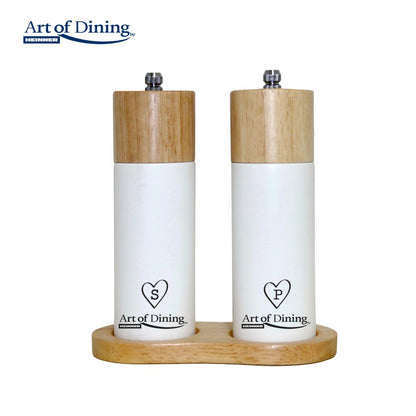 Set 2 Rasnite Sare & Piper 16 Cm+Suport, Modern, Art Of Dining By Heinner