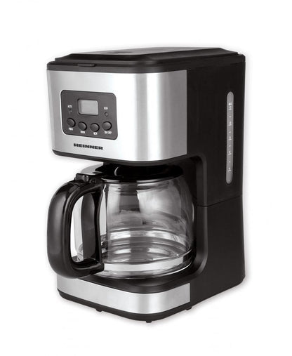 Cafetiera digitala Heinner HCM-D915, 900W, 1.5L, Timer, LCD, Negru-Inox