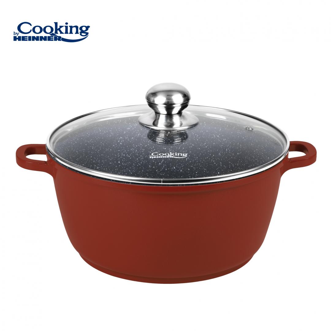 Semioala 18.6L cu capac Cooking by Heinner Calabria, aluminiu