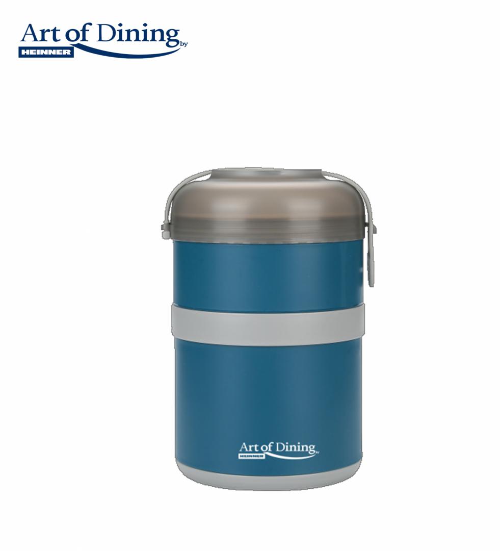 Caserola termica cu perete dublu Art of dining by Heinner Loca, inox, 920 ml, albastru