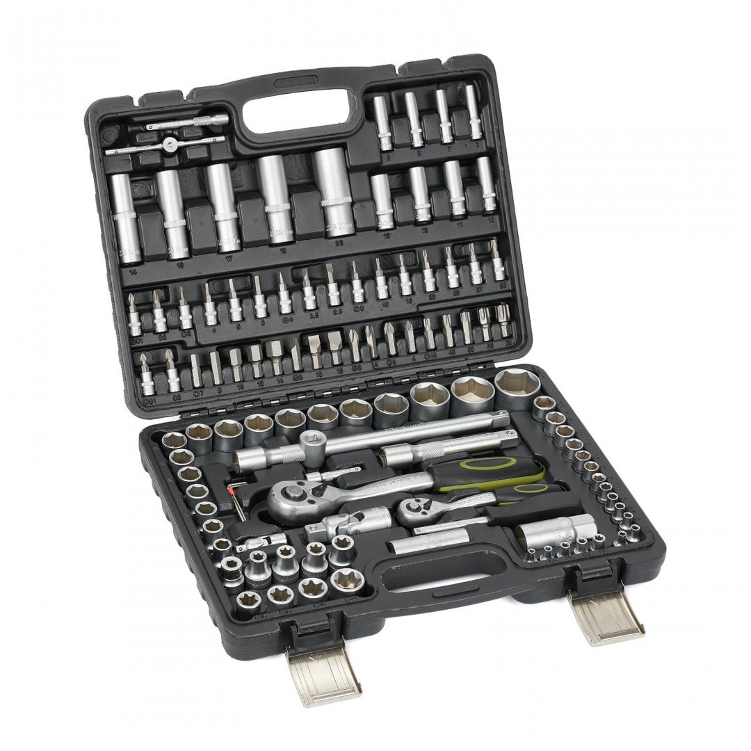 Trusa multifunctionala 108 piese Heinner CTSM011, material chrome-vanadium, cutie depozitare si transport