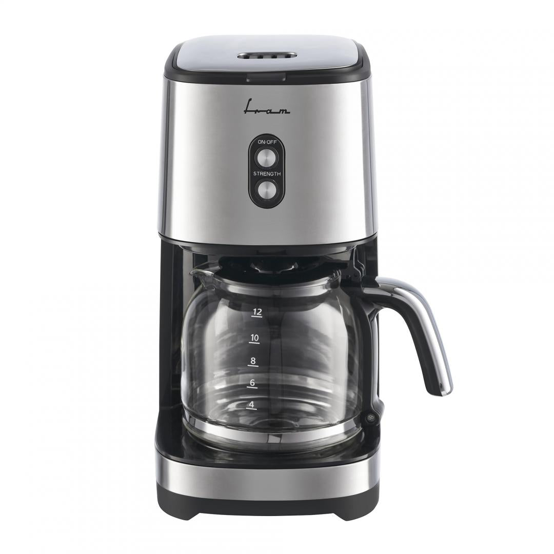 CAFETIERA FRAM FCM-915IX, 900W, 1.5L, Filtru detasabil si lavabil, Functie anti-picurare, Argintiu