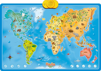 Harta Interactiva Cu Animale, Momki