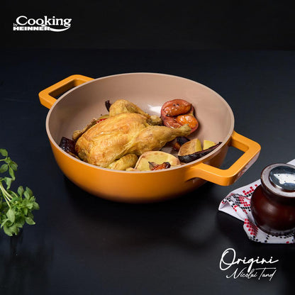 Cratita 3.4L Aluminiu Turnat + Capac , Nicolai Tand, Origini, Cooking By Heinner