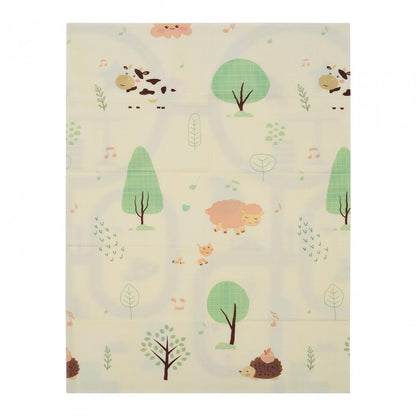 Covor de joaca pentru copii U-Grow, din spuma, pliabil, 2 fete, impermeabil, izolant, 120 x 180 x 1 cm, circuit