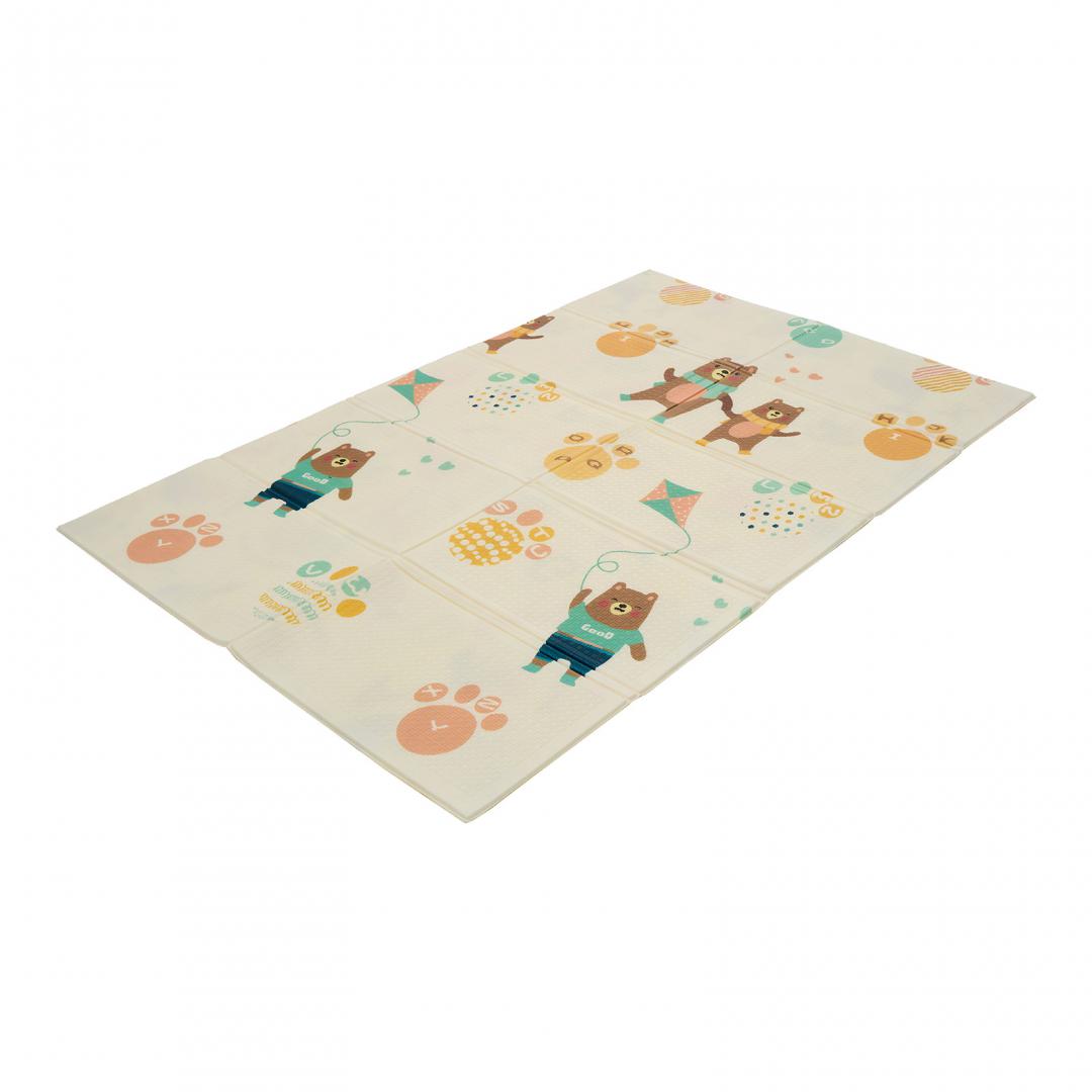 Covor De Joaca Pentru Copii U-Grow, Din Spuma, Pliabil, 2 Fete, Impermeabil, Izolant, Alfabet